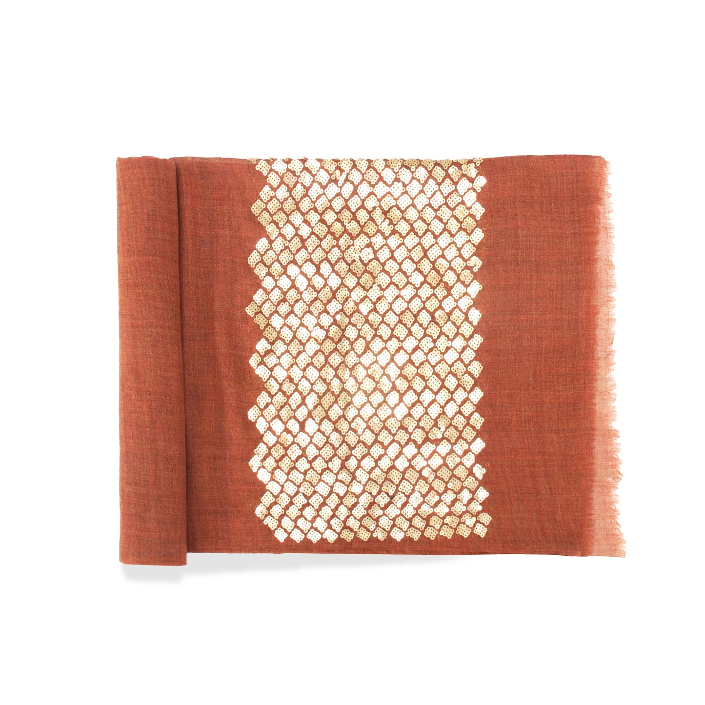 Crimson Shine Radiant Cashmere Scarf