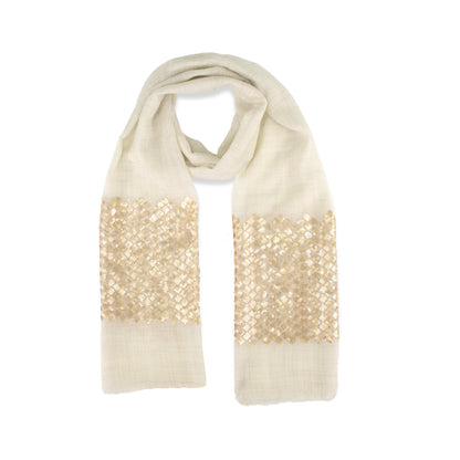Champagne Radiant Cashmere Scarf
