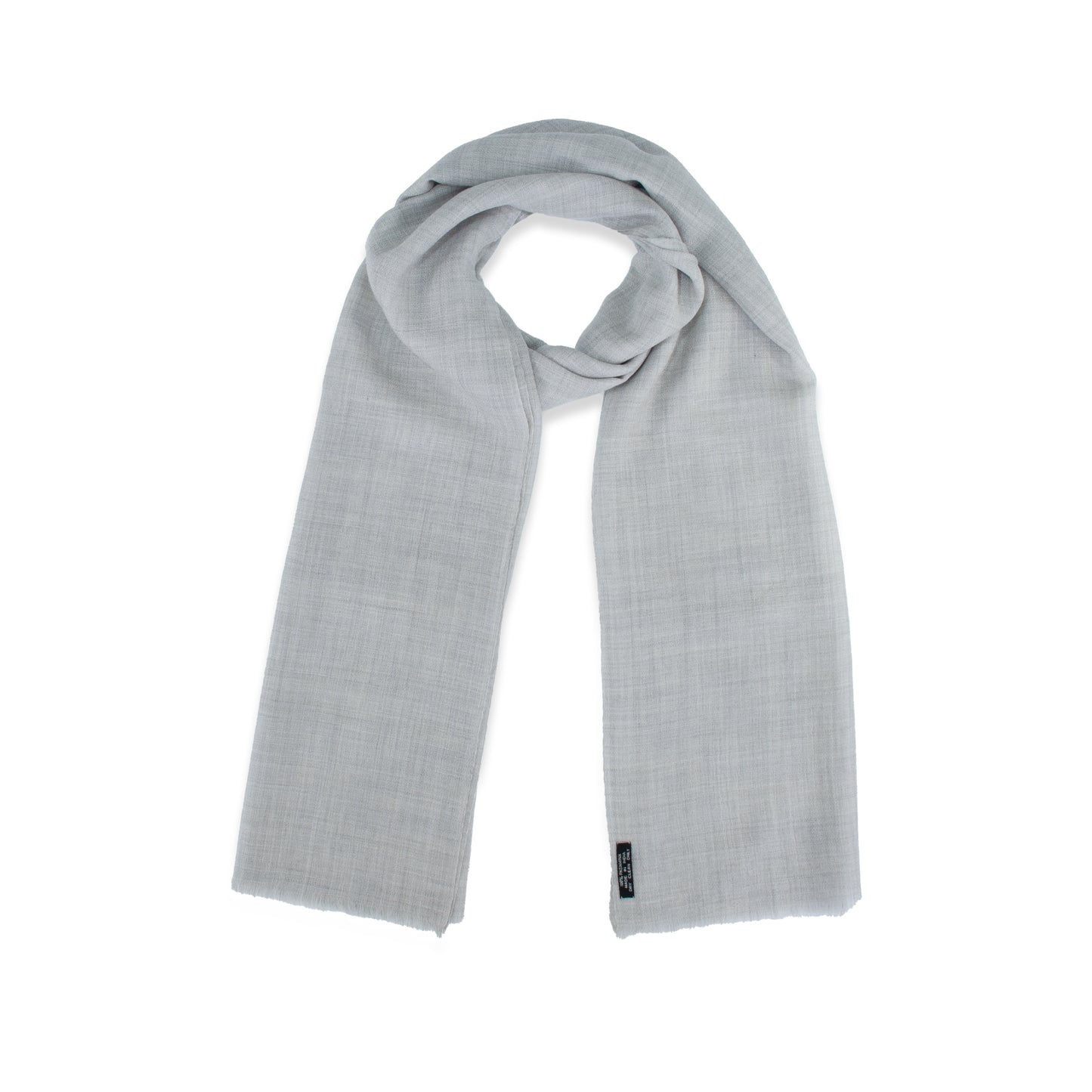 Light Gray Classic Cashmere Scarf