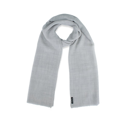 Light Gray Classic Cashmere Scarf